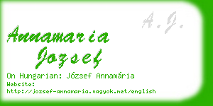 annamaria jozsef business card