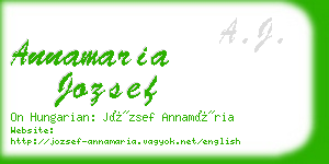annamaria jozsef business card